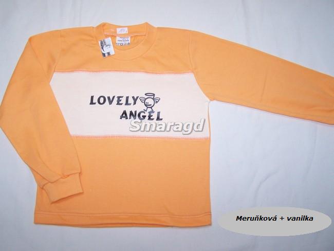 Triko dl. rukáv LOVELY ANGEL smetana + kiwi