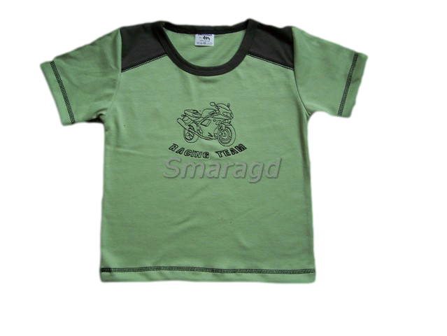Tričko kr. rukáv Motorka zelené + khaki