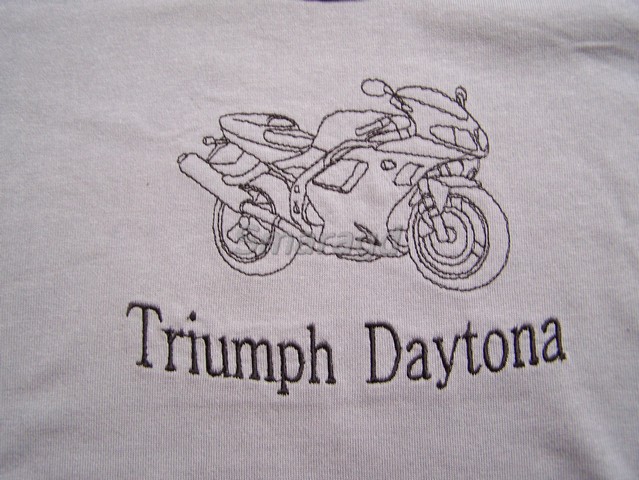 Tričko kr. rukáv Triumph Daytona šedá + černá