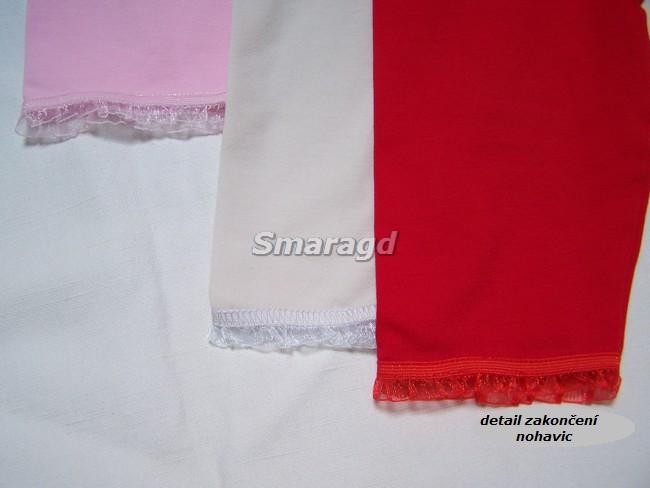 Legíny 3/4  s kraječkou červené