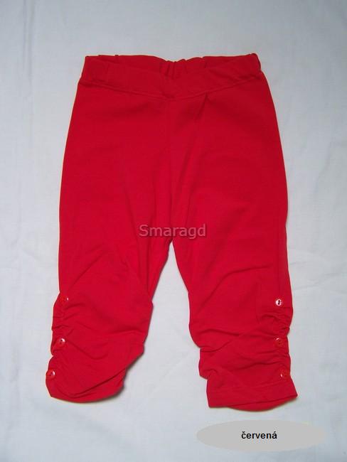 Legíny 3/4 gumička + knoflík smetanové