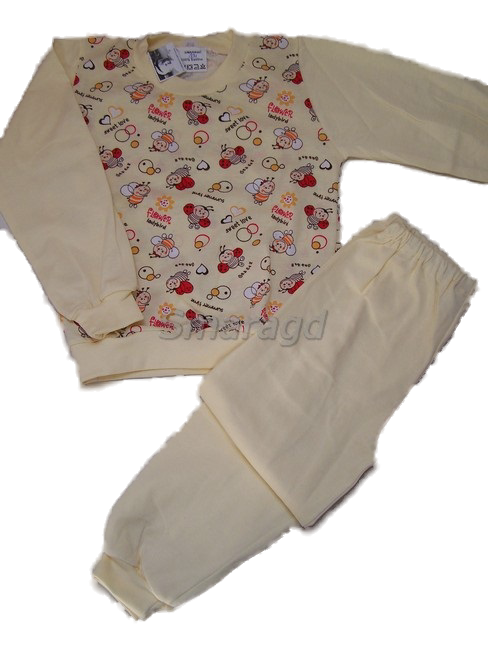 Dětské pyžamo vanilkové -  Berušky