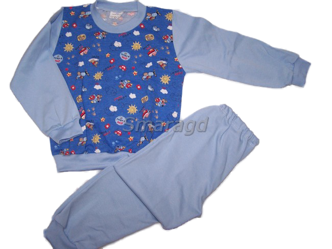 Dětské pyžamko jeans s obrázky hraček