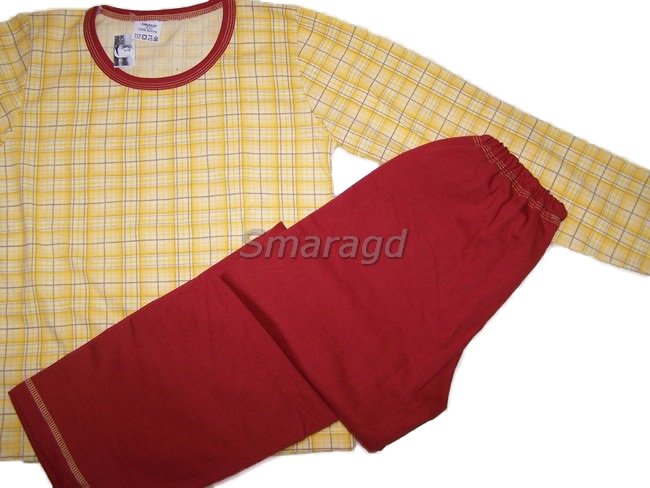 Dětské pyžamo kostičky + rezatá