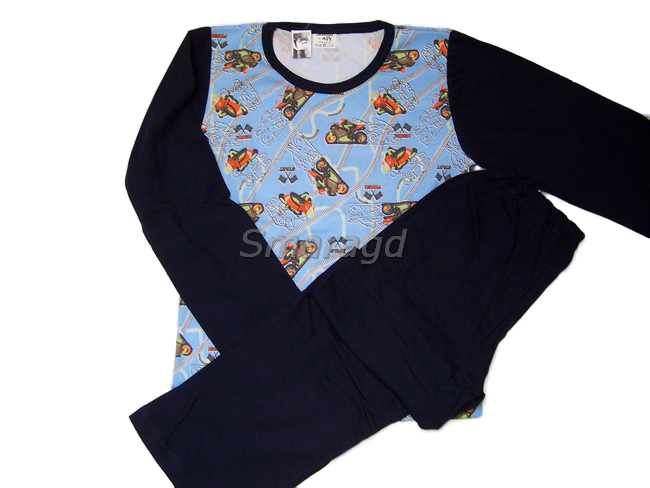 Dětské pyžamo motorka II.- tm. modré