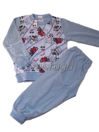 Dětské pyžamko motorky sv. modrá