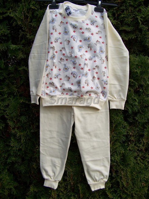 Dětské pyžamo vanilkové Delfíni