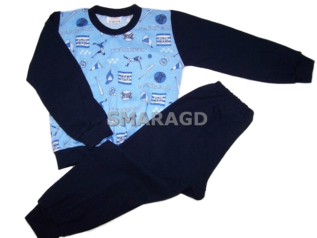 Dětské pyžamo dl. rukáv - baseball