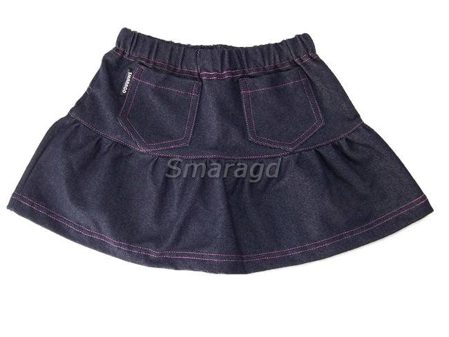 Riflová sukénka s elastanem tm. modrá