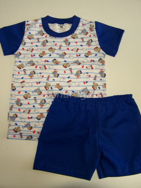 Letní pyžamo Námořníček tmavě modré