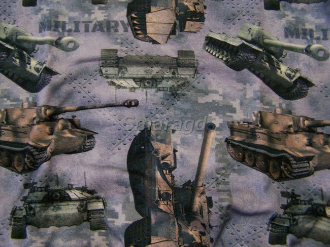 Dětské pyžamo DIGI tisk Tanky