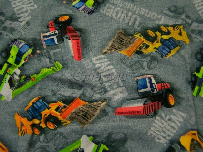 Dětské pyžamo DIGI tisk Bagry