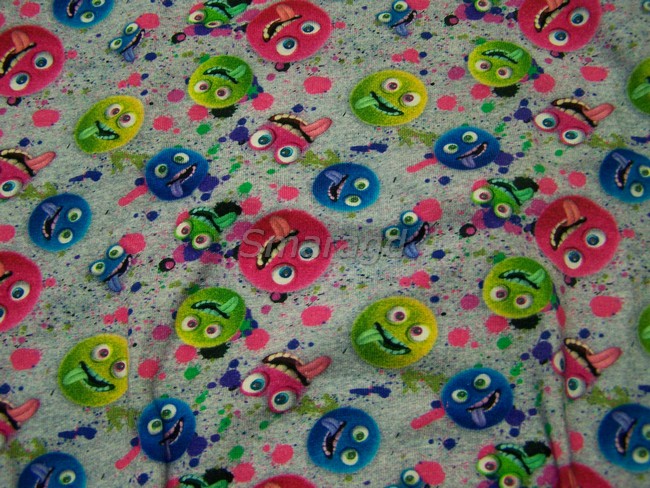 Dětské pyžamo DIGI tisk Smajlíci