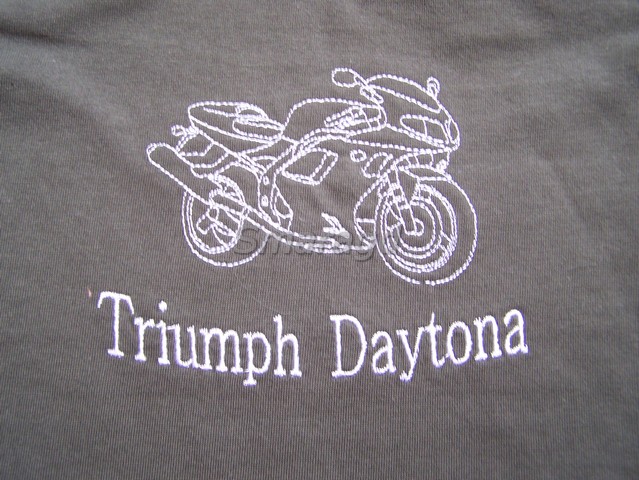 Tričko kr. rukáv Triumph Daytona khaki + kiwi
