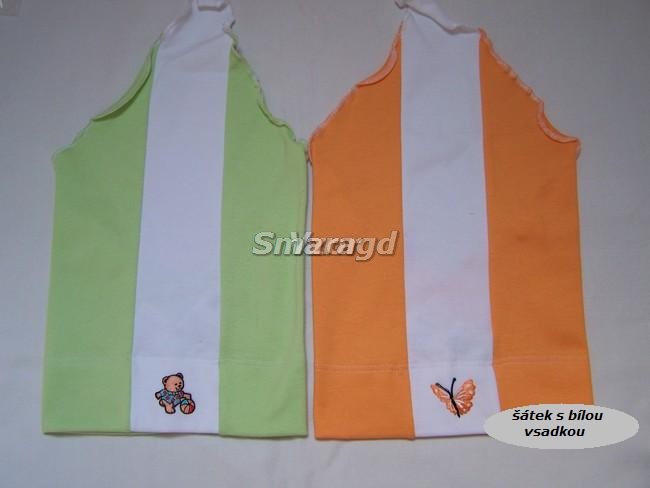 Šátek bavlna lycra kombinace ( bílá +