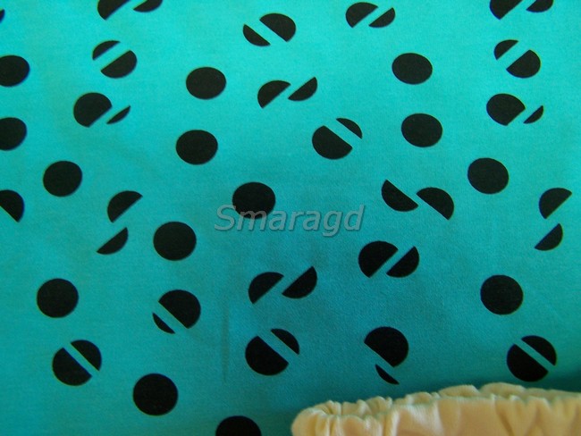 Letní pyžamo tyrkysová kolečka